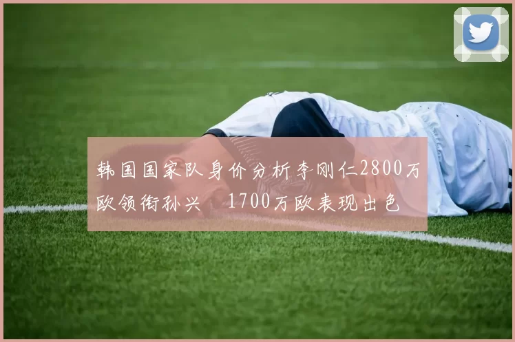 韩国国家队身价分析李刚仁2800万欧领衔孙兴慜1700万欧表现出色